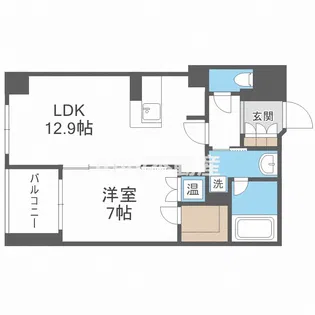 グレンパーク梅田北【8階】の間取り