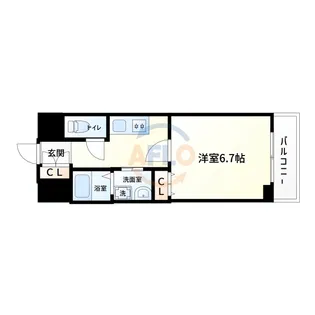 Ms palazzO UNIVERSAL【6階】の間取り