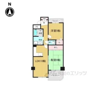 リアライズ荒本【4階】の間取り