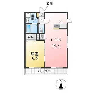 ジョイア【1階】の間取り