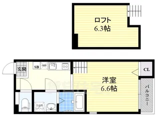 ルミナス岸部中【2階】の間取り