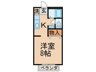 ハイツMEGUMI【2階】の間取り