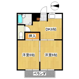 ハイパンション・マツモト【2階】の間取り