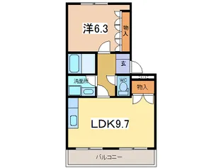 フレーブI【1階】の間取り