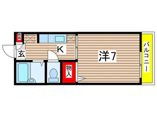 パ-クコ-ト船原【2階】の間取り