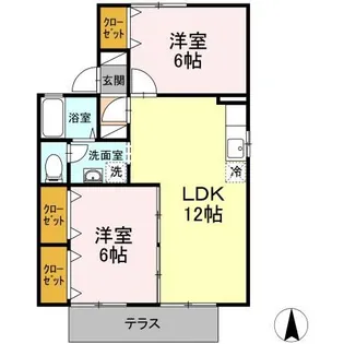 サングリーンハウス【1階】の間取り