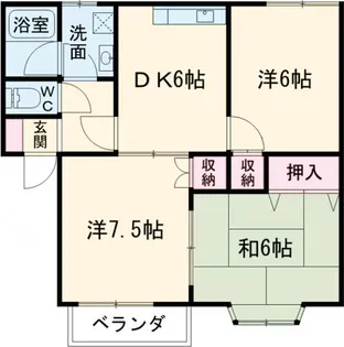 グランシャリオ【2階】の間取り