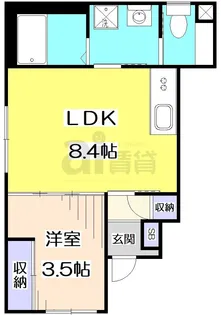 東京都練馬区石神井町4【アパート】の間取り