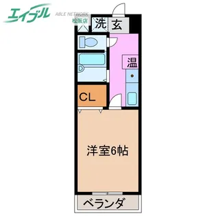 パルテンザ松阪2【3階】の間取り