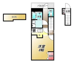 あんしん+小畑町08-13001【2階】の間取り