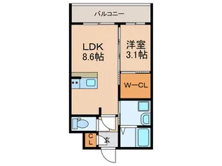 リアンレガーロ雑餉隈駅II【5階】の間取り