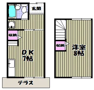 大阪府堺市堺区五月町【一戸建】の間取り