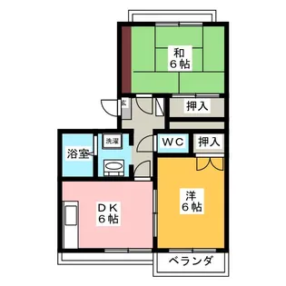 タウニーいほざきA棟【2階】の間取り