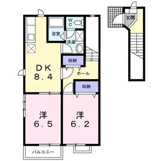 シンフォニーA【2階】の間取り