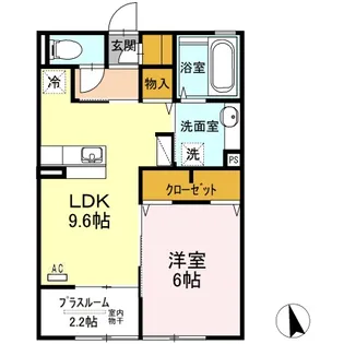 Deep Purple saiwai【2階】の間取り