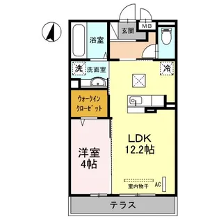 プリュス【1階】の間取り