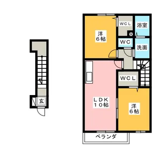 アイファイン C【2階】の間取り