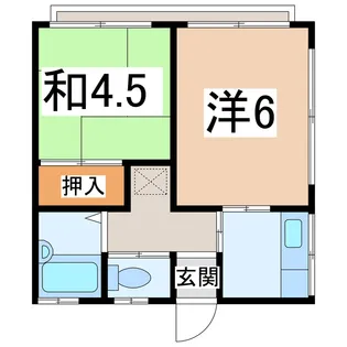 森本ハイツ【2階】の間取り