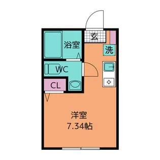 ラテラスCK富岡西【1階】の間取り
