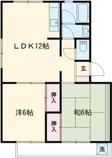 ハイツ明和A棟【2階】の間取り