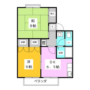 稲田ライブタウン A棟【2階】の間取り