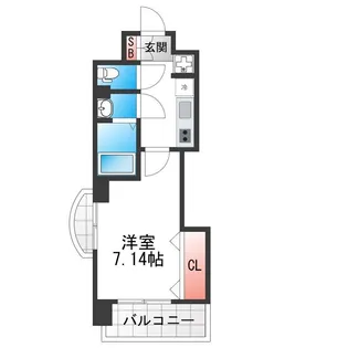 Luxe布施駅前【5階】の間取り