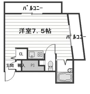 シャー平和島【4階】の間取り