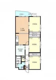 3LDKの間取り画像