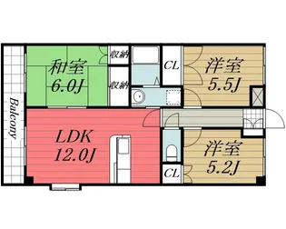 アベニール佐倉【4階】の間取り