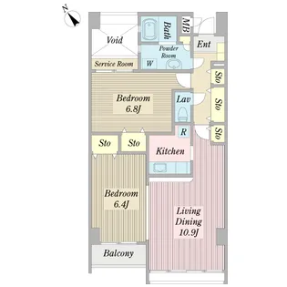 S509-KING【10階】の間取り