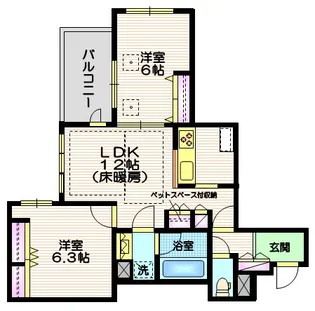 (仮称)山王3丁目メゾン【3階】の間取り