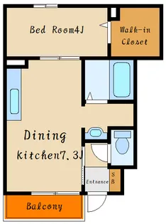 サンガーデン高津橋【1階】の間取り