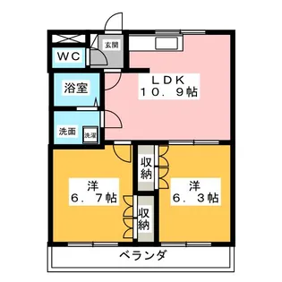 エクセレンスハイム王今【1階】の間取り