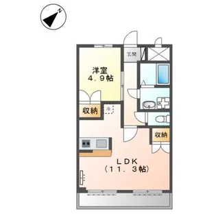 エスポワール【1階】の間取り