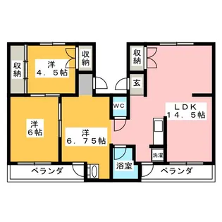コーポクマノ【2階】の間取り
