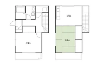 台町メゾネットの間取り