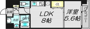 大阪府大阪市淀川区新高3【マンション】の間取り
