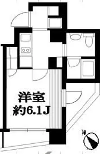 フロントシティ文京【8階】の間取り