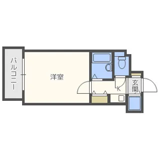 プレサンス難波WEST【6階】の間取り
