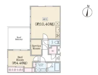 ReveResidence初台【4階】の間取り