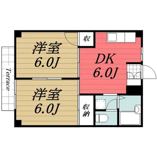 千葉県市原市八幡【アパート】の間取り