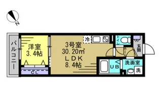 RIZE南流山【1階】の間取り