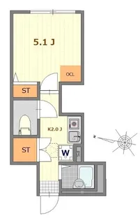 東京都西東京市東町2【アパート】の間取り