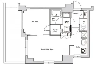 ハーモニーレジデンス神楽坂【8階】の間取り
