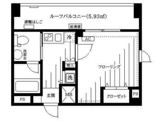 東京都北区田端新町3【マンション】の間取り