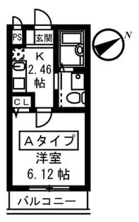 フォセット【1階】の間取り