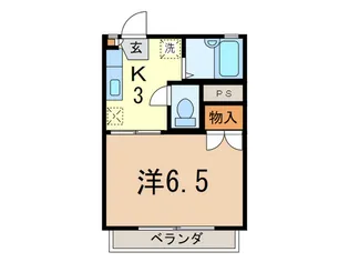 パ-クサイド駒沢B棟【2階】の間取り