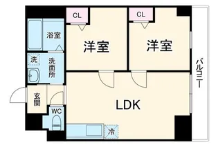 フェリチタ越谷駅前【3階】の間取り