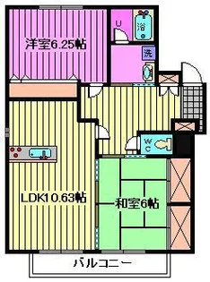 ベルメナージュM【1階】の間取り