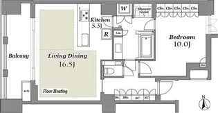 THE CONOE 三田綱町【4階】の間取り